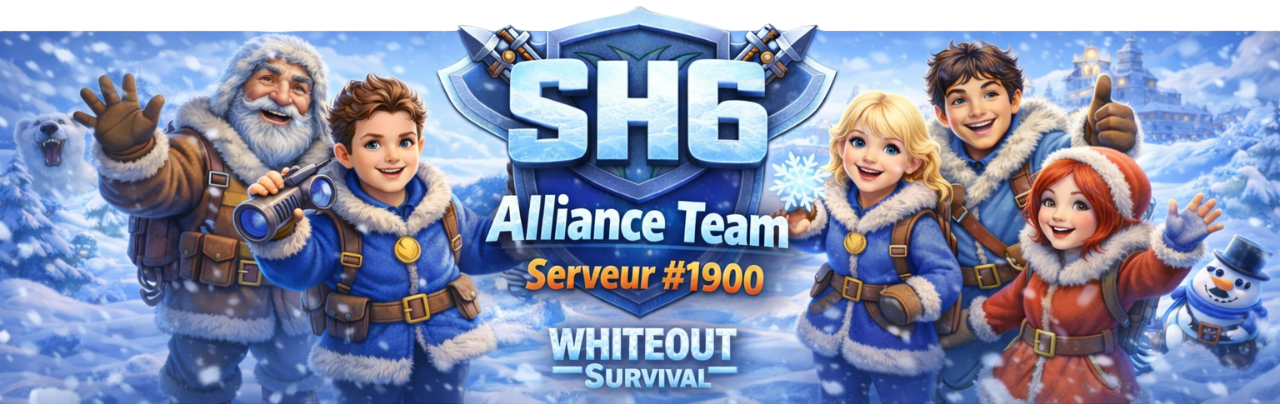 Leaders de l'alliance SH6 #1900 sur Whiteout Survival